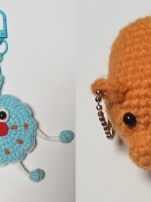 Crochet Cookie Elf and Piggy
