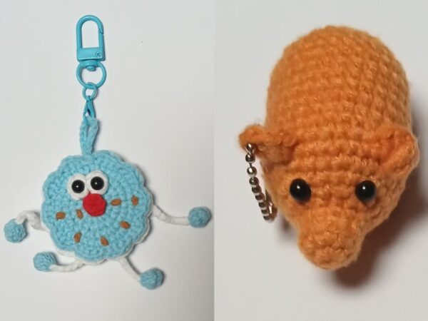 Crochet Cookie Elf and Piggy