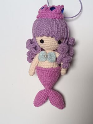Crochet Mermaid Charm Doll