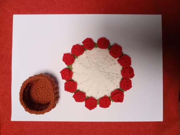 Rose Coaster Crochet Pattern