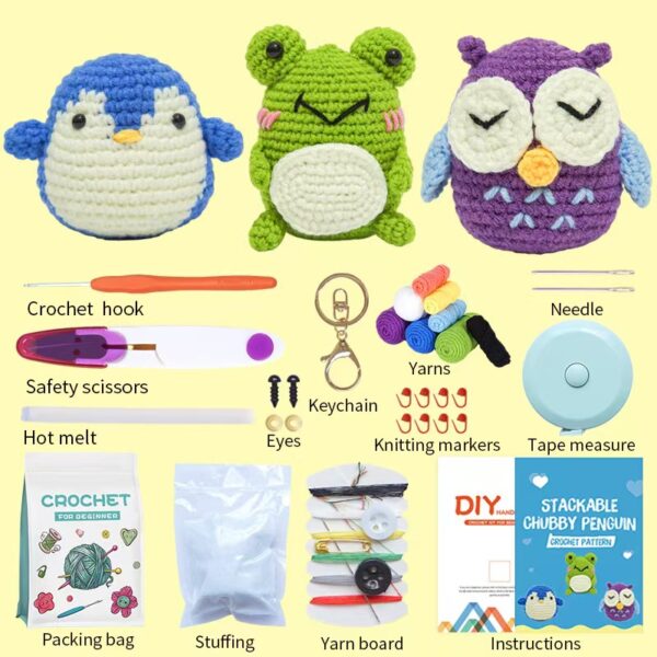 DIY Crochet Kit – Set of 3 Dolls