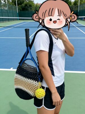 Crochet Tennis Racket Cover